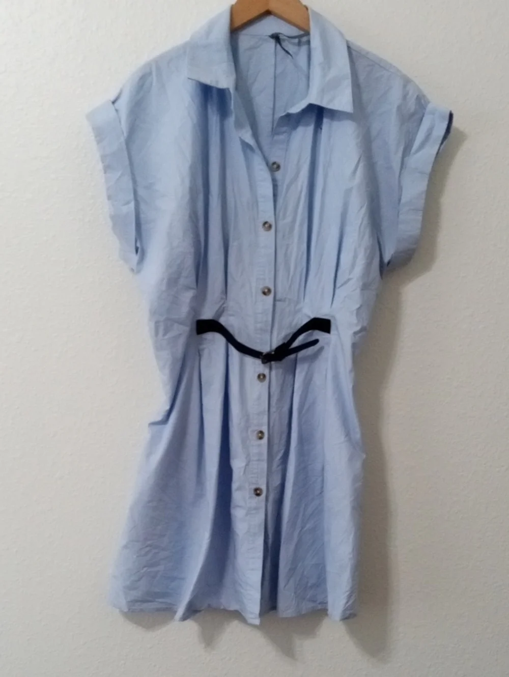 By Anthropologie Shirt  Faye in light blue Dress